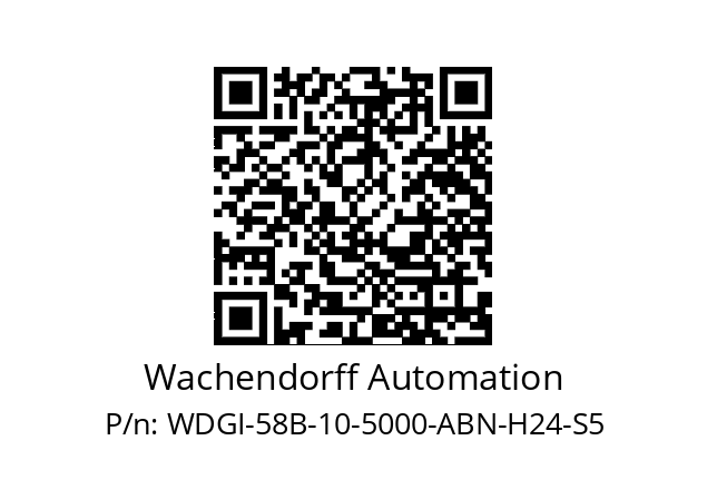   Wachendorff Automation WDGI-58B-10-5000-ABN-H24-S5