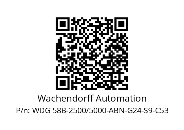   Wachendorff Automation WDG 58B-2500/5000-ABN-G24-S9-C53