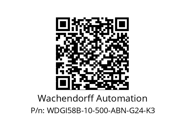   Wachendorff Automation WDGI58B-10-500-ABN-G24-K3