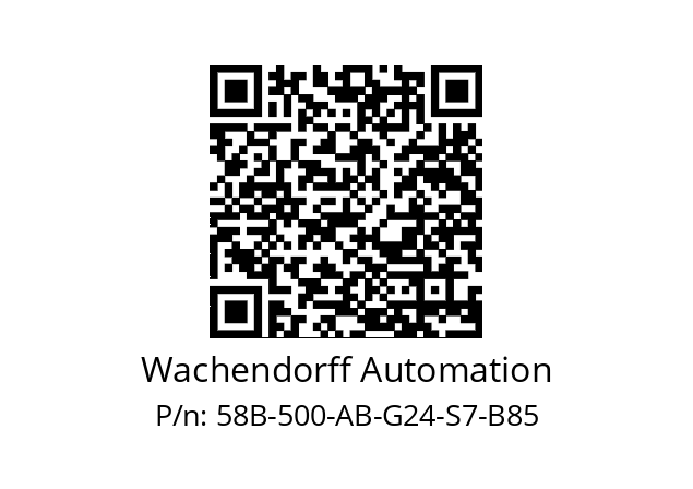   Wachendorff Automation 58B-500-AB-G24-S7-B85