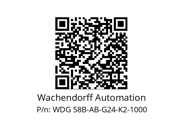   Wachendorff Automation WDG 58B-AB-G24-K2-1000