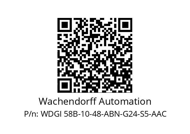   Wachendorff Automation WDGI 58B-10-48-ABN-G24-S5-AAC