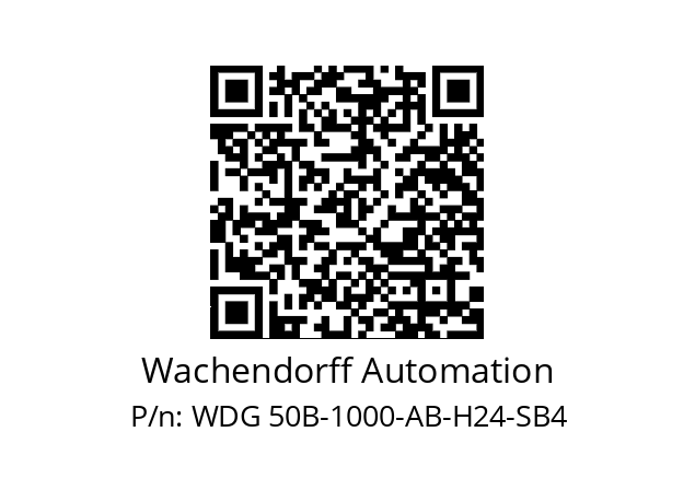   Wachendorff Automation WDG 50B-1000-AB-H24-SB4