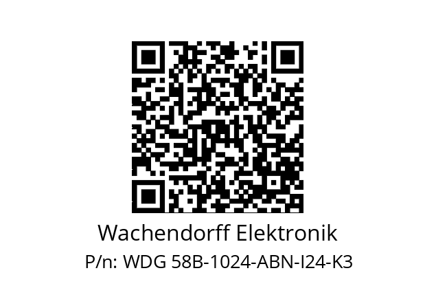   Wachendorff Elektronik WDG 58B-1024-ABN-I24-K3