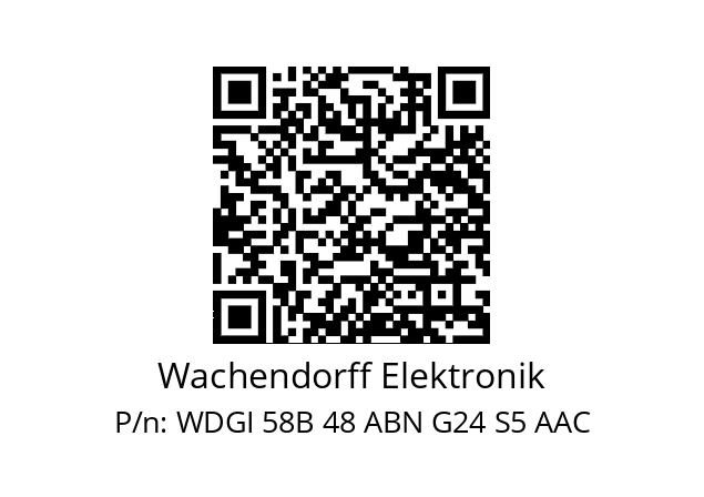   Wachendorff Elektronik WDGI 58B 48 ABN G24 S5 AAC