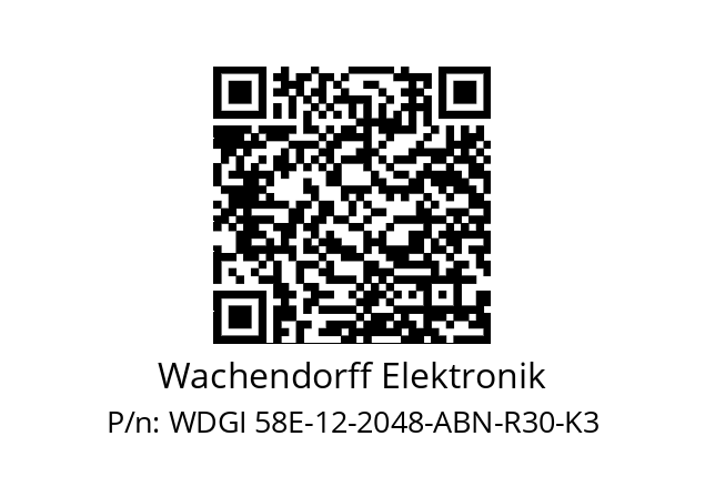   Wachendorff Elektronik WDGI 58E-12-2048-ABN-R30-K3