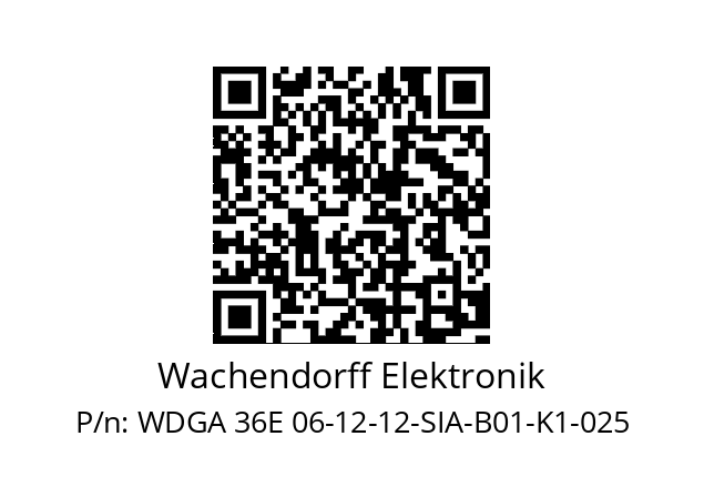   Wachendorff Elektronik WDGA 36E 06-12-12-SIA-B01-K1-025