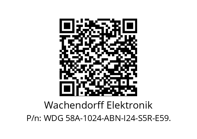   Wachendorff Elektronik WDG 58A-1024-ABN-I24-S5R-E59.