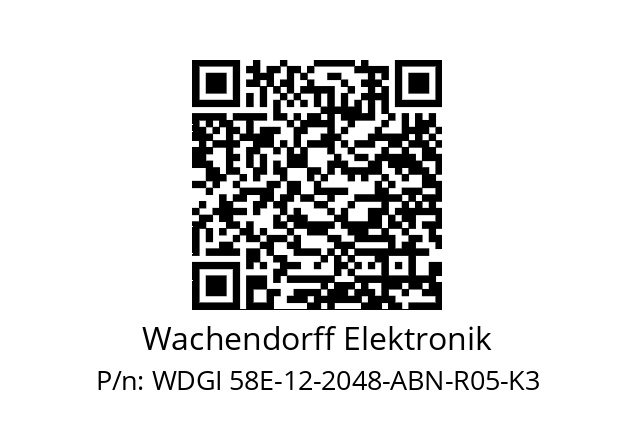   Wachendorff Elektronik WDGI 58E-12-2048-ABN-R05-K3