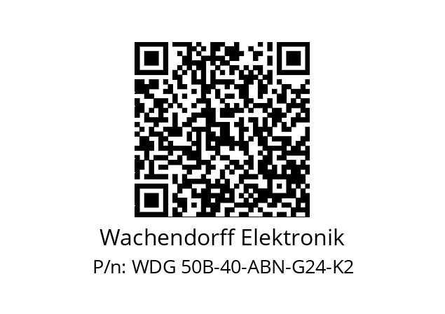   Wachendorff Elektronik WDG 50B-40-ABN-G24-K2