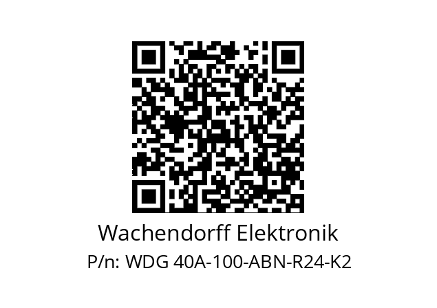   Wachendorff Elektronik WDG 40A-100-ABN-R24-K2