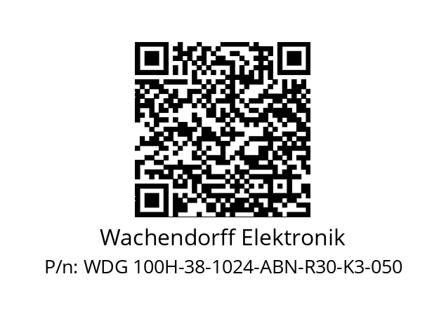   Wachendorff Elektronik WDG 100H-38-1024-ABN-R30-K3-050