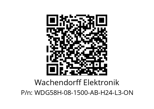   Wachendorff Elektronik WDG58H-08-1500-AB-H24-L3-ON