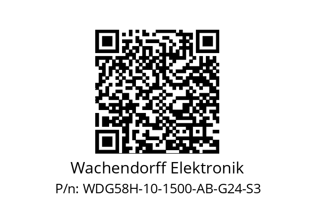   Wachendorff Elektronik WDG58H-10-1500-AB-G24-S3