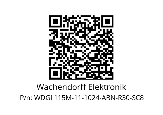   Wachendorff Elektronik WDGI 115M-11-1024-ABN-R30-SC8