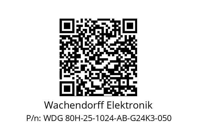   Wachendorff Elektronik WDG 80H-25-1024-AB-G24K3-050