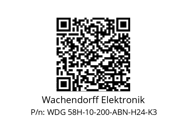   Wachendorff Elektronik WDG 58H-10-200-ABN-H24-K3