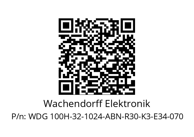   Wachendorff Elektronik WDG 100H-32-1024-ABN-R30-K3-E34-070