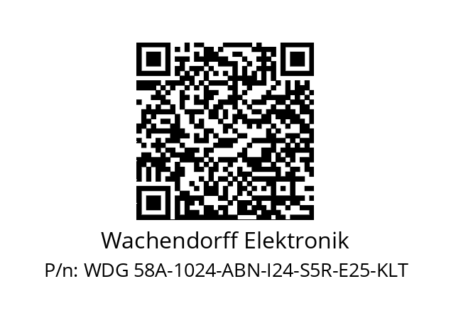   Wachendorff Elektronik WDG 58A-1024-ABN-I24-S5R-E25-KLT