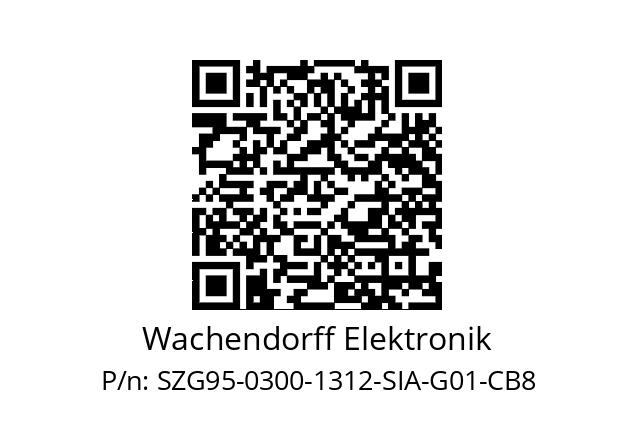   Wachendorff Elektronik SZG95-0300-1312-SIA-G01-CB8