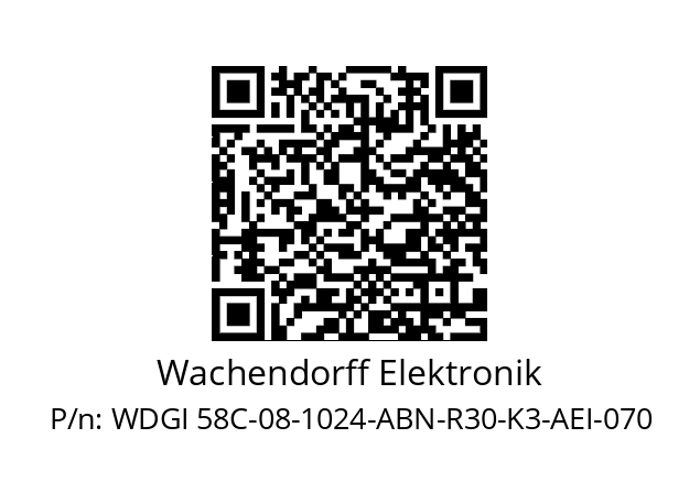   Wachendorff Elektronik WDGI 58C-08-1024-ABN-R30-K3-AEI-070