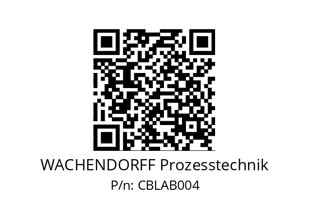   WACHENDORFF Prozesstechnik CBLAB004