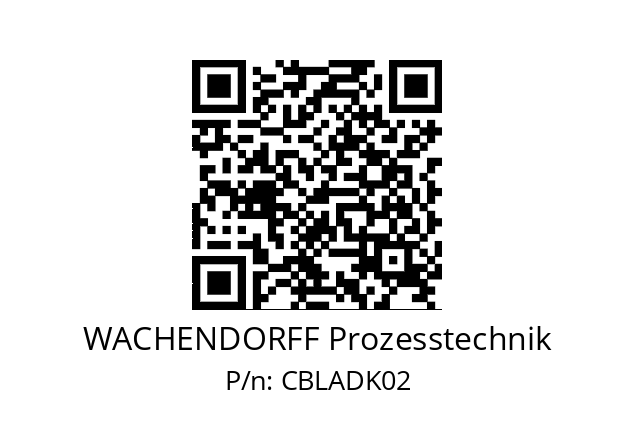   WACHENDORFF Prozesstechnik CBLADK02