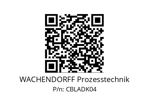   WACHENDORFF Prozesstechnik CBLADK04