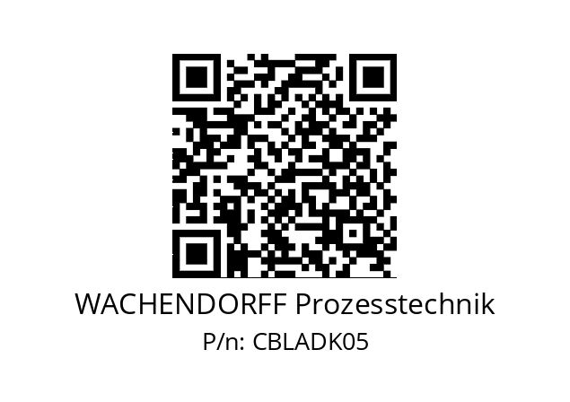   WACHENDORFF Prozesstechnik CBLADK05