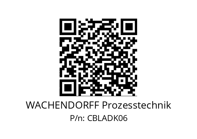   WACHENDORFF Prozesstechnik CBLADK06