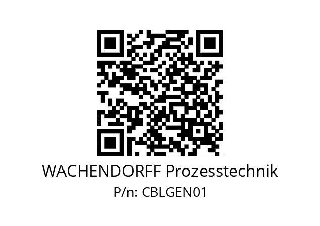   WACHENDORFF Prozesstechnik CBLGEN01