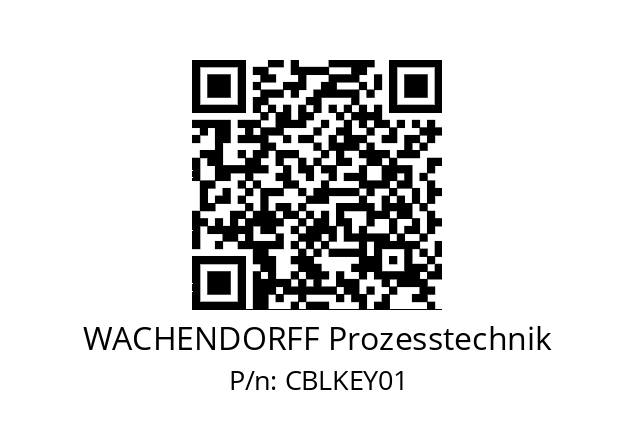   WACHENDORFF Prozesstechnik CBLKEY01