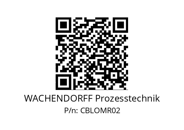   WACHENDORFF Prozesstechnik CBLOMR02