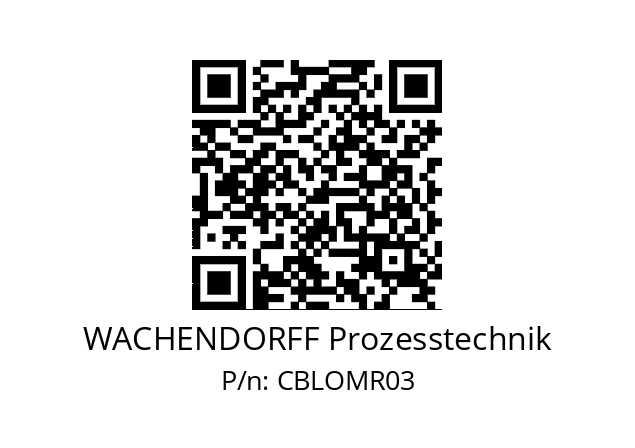   WACHENDORFF Prozesstechnik CBLOMR03