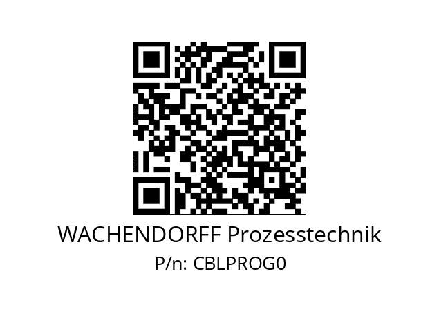   WACHENDORFF Prozesstechnik CBLPROG0