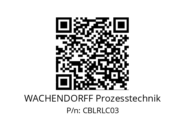   WACHENDORFF Prozesstechnik CBLRLC03