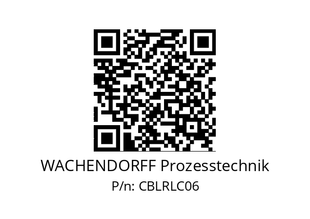   WACHENDORFF Prozesstechnik CBLRLC06