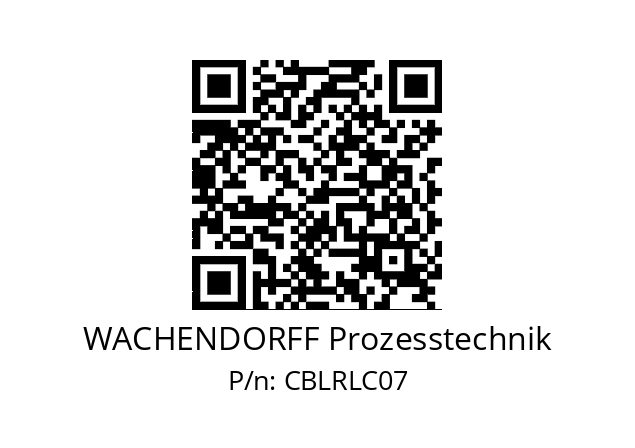   WACHENDORFF Prozesstechnik CBLRLC07