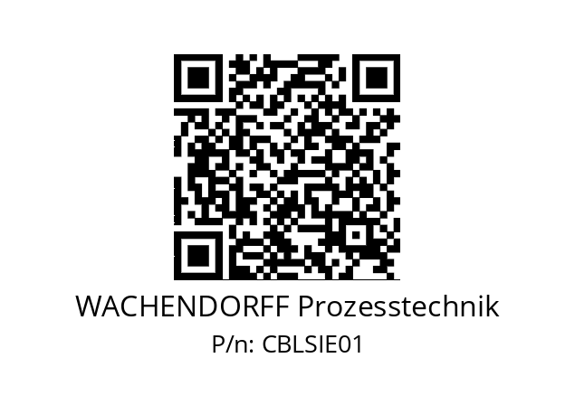   WACHENDORFF Prozesstechnik CBLSIE01