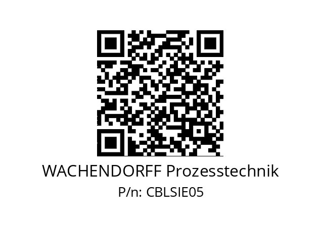   WACHENDORFF Prozesstechnik CBLSIE05