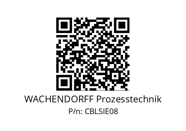   WACHENDORFF Prozesstechnik CBLSIE08