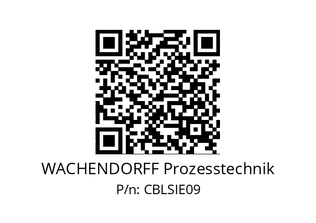   WACHENDORFF Prozesstechnik CBLSIE09