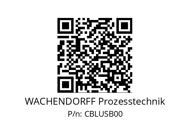   WACHENDORFF Prozesstechnik CBLUSB00