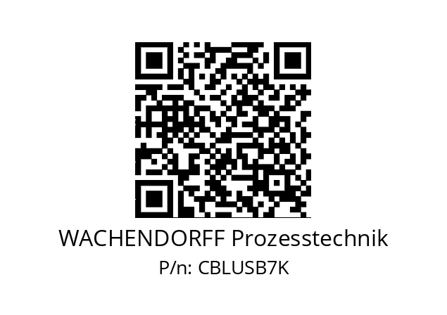   WACHENDORFF Prozesstechnik CBLUSB7K