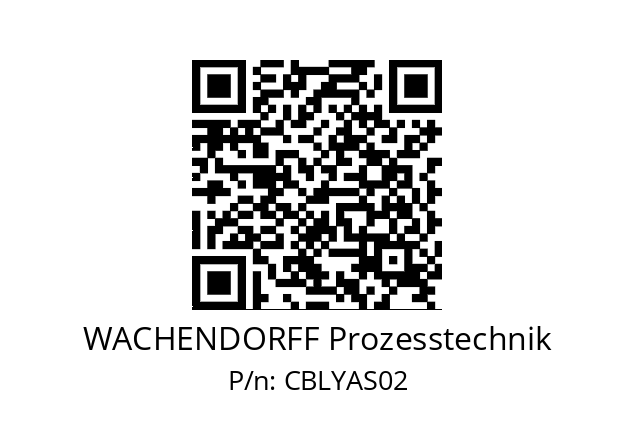   WACHENDORFF Prozesstechnik CBLYAS02