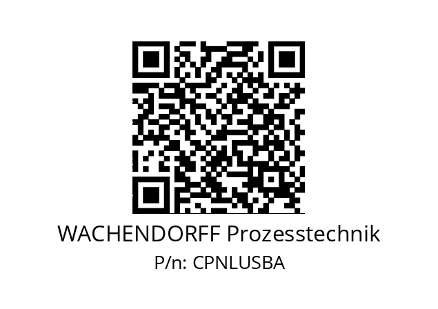   WACHENDORFF Prozesstechnik CPNLUSBA