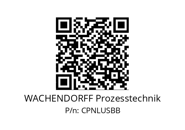   WACHENDORFF Prozesstechnik CPNLUSBB