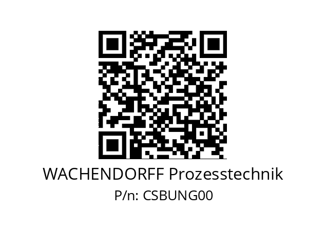   WACHENDORFF Prozesstechnik CSBUNG00