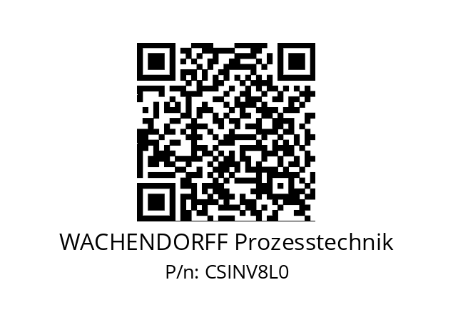   WACHENDORFF Prozesstechnik CSINV8L0