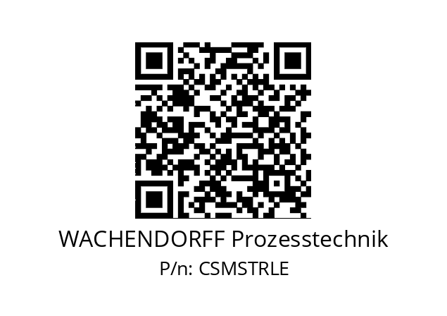   WACHENDORFF Prozesstechnik CSMSTRLE